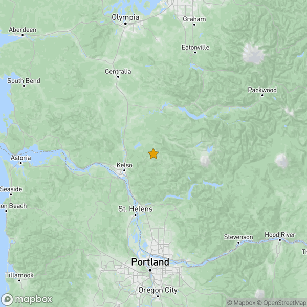 M3.826 near 26.1 km ENE from Longview, WA